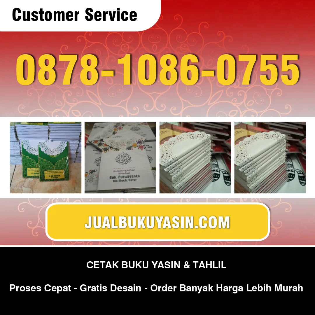 Cetak Buku Yasin Arjosari Pacitan