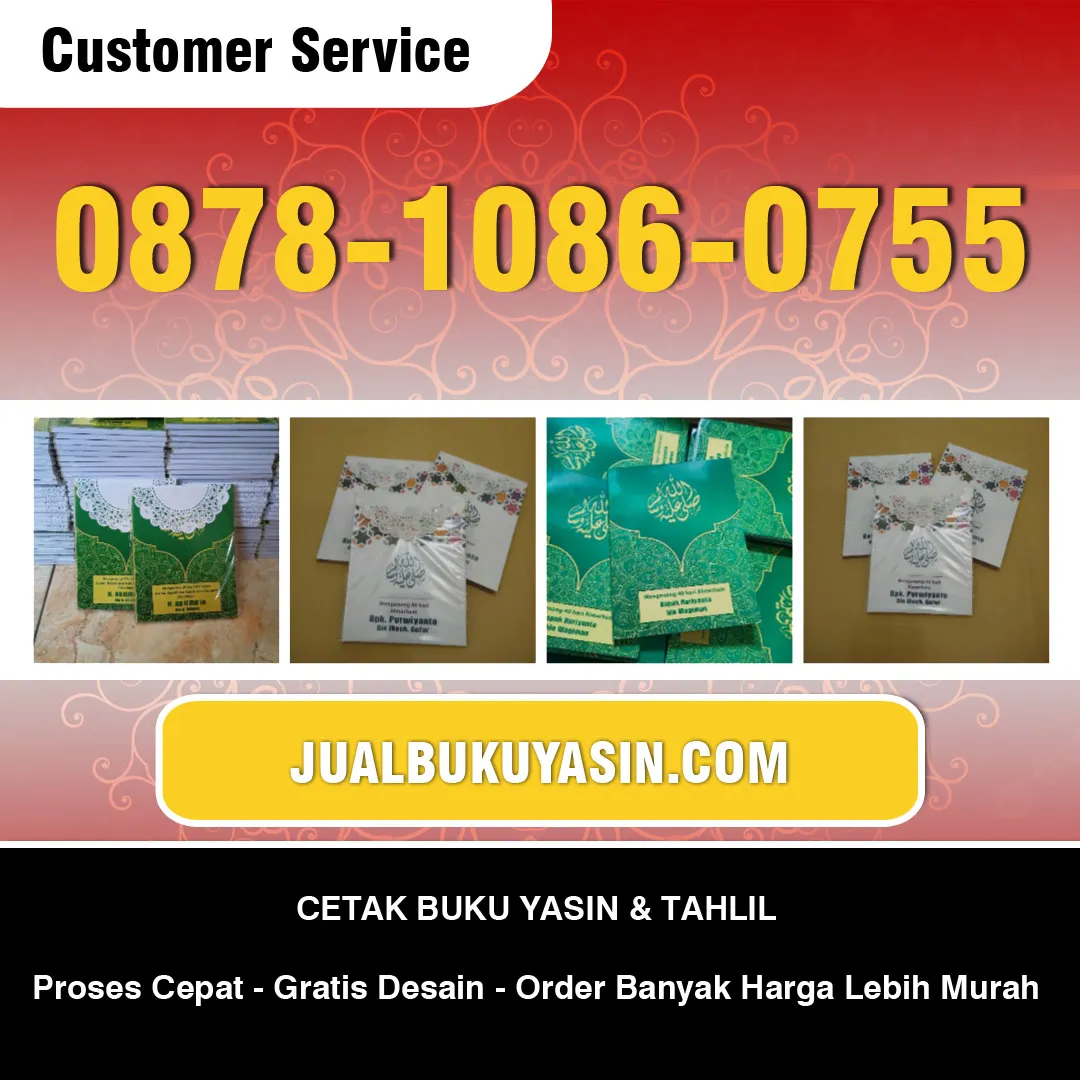 Cetak Buku Yasin Benowo Surabaya