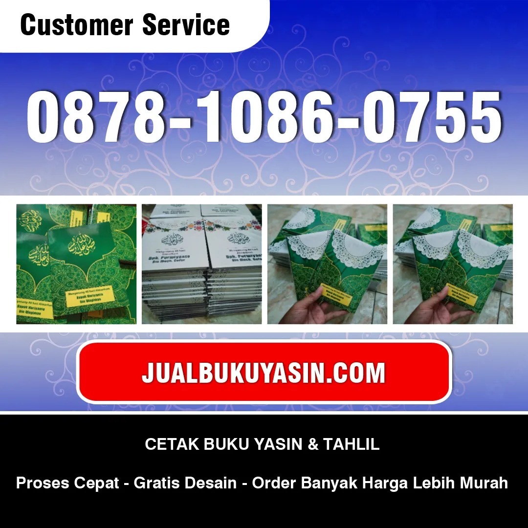 Cetak Buku Yasin Dawar Blandong Mojokerto