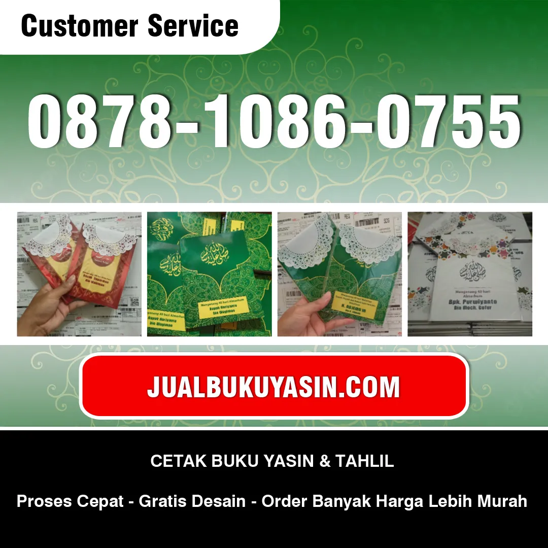 Cetak Buku Yasin Glagah Lamongan
