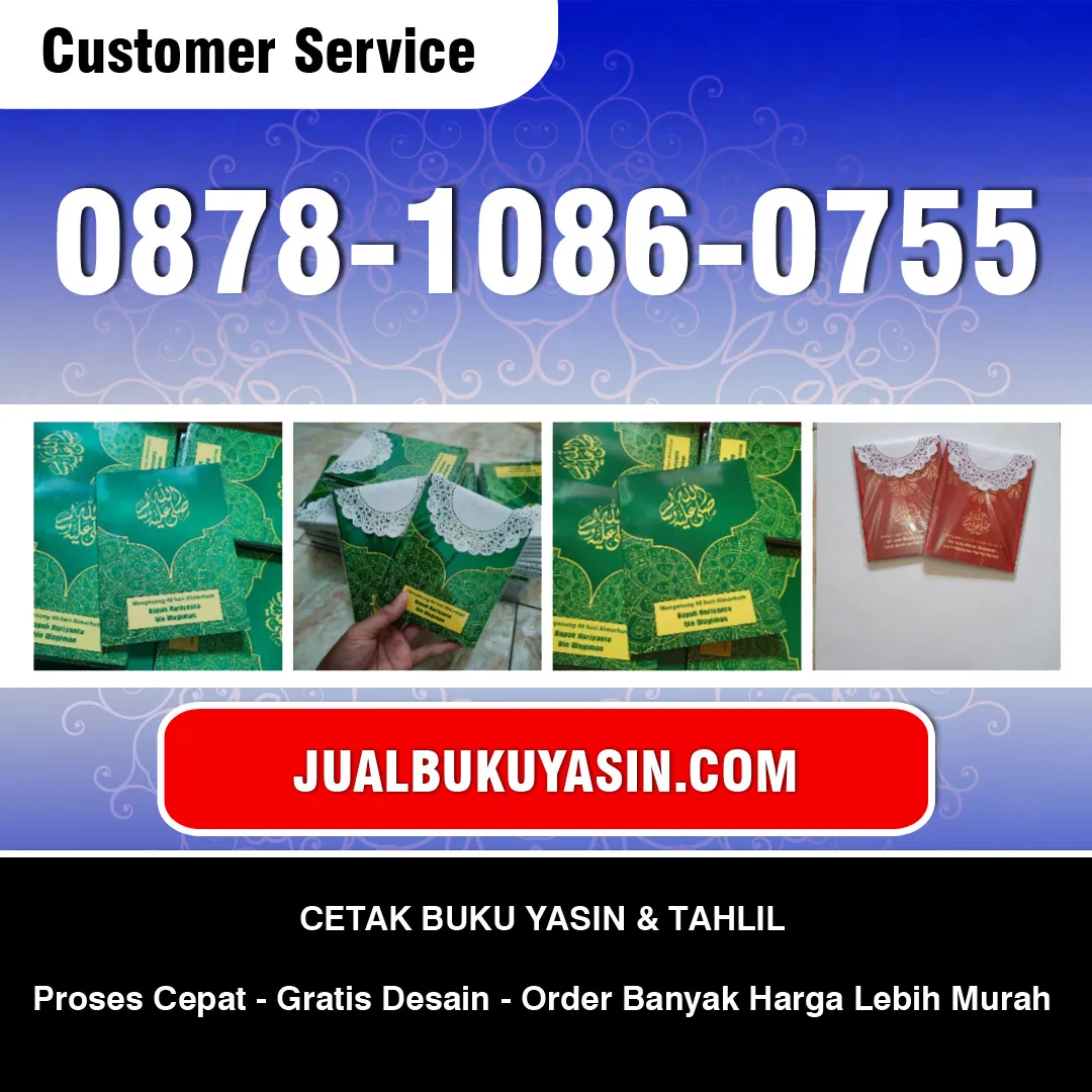 Cetak Buku Yasin Gununganyar Surabaya