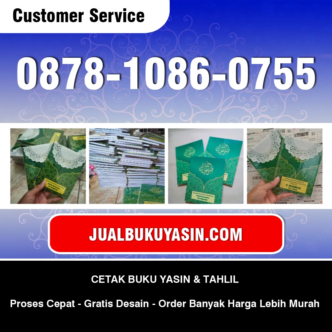 Cetak Buku Yasin Klabang Bondowoso