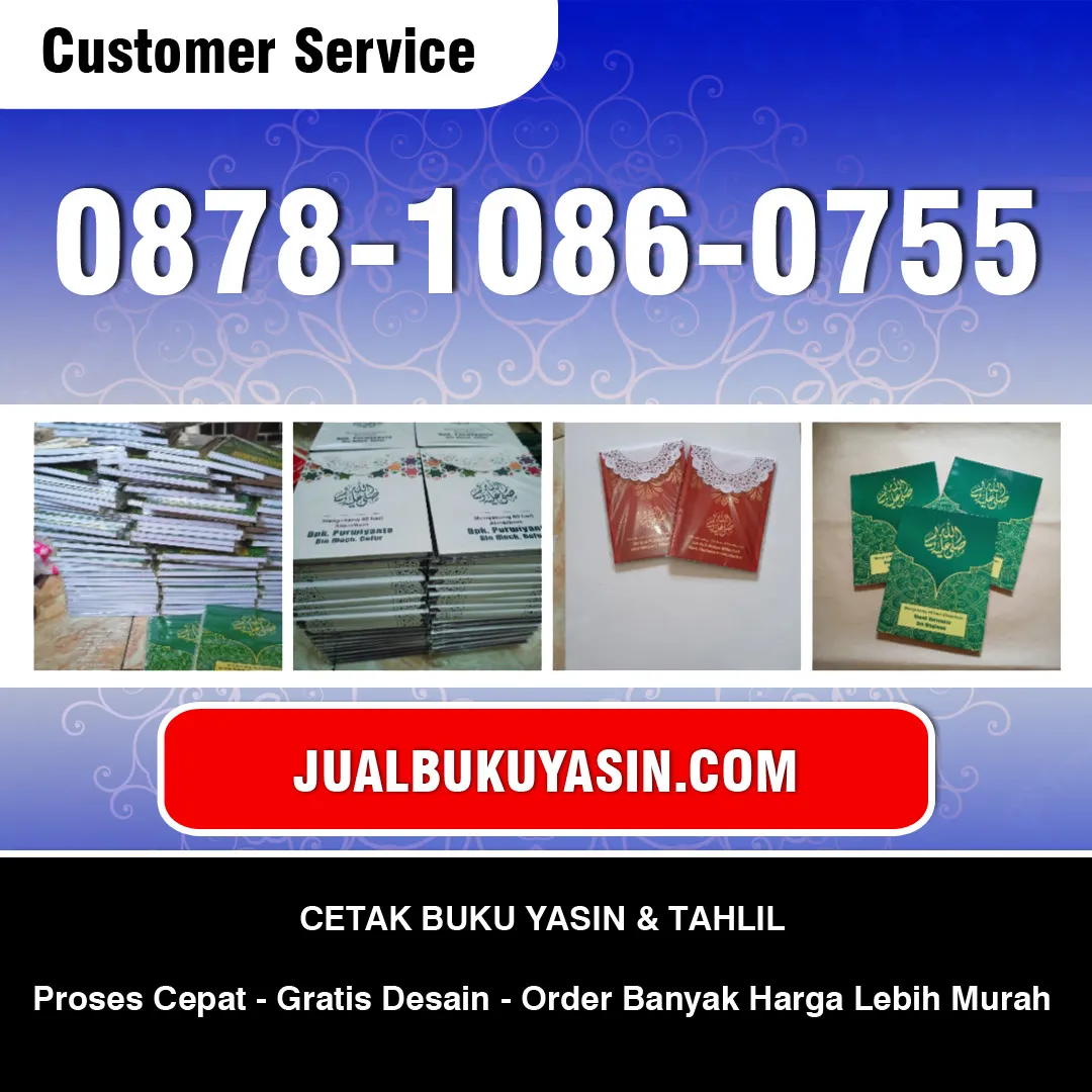 Cetak Buku Yasin Prajekan Bondowoso