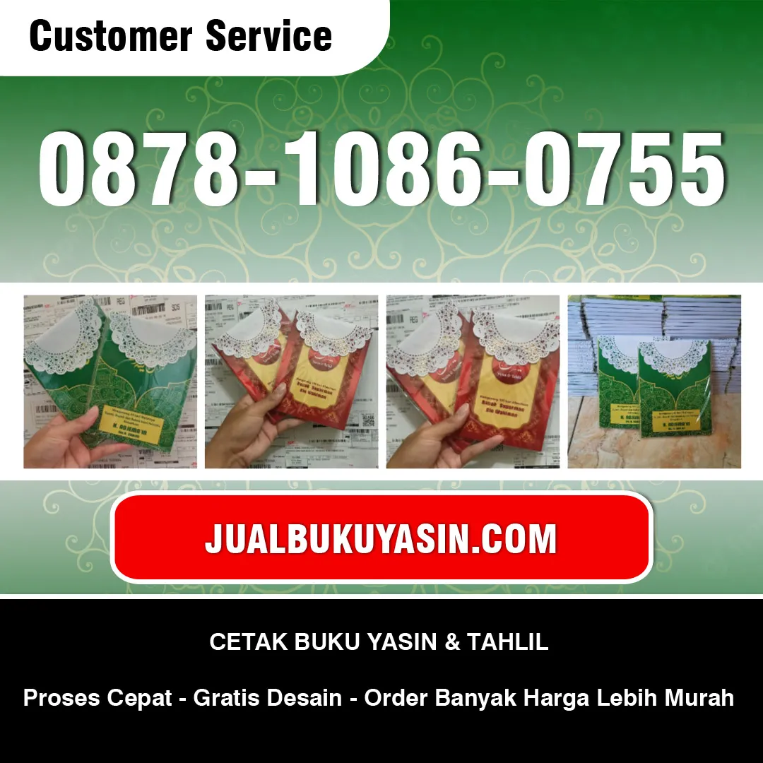 Cetak Buku Yasin Pronojiwo Lumajang