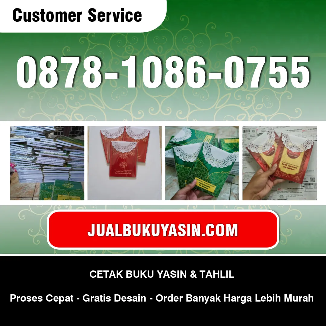 Cetak Buku Yasin Pujer Bondowoso