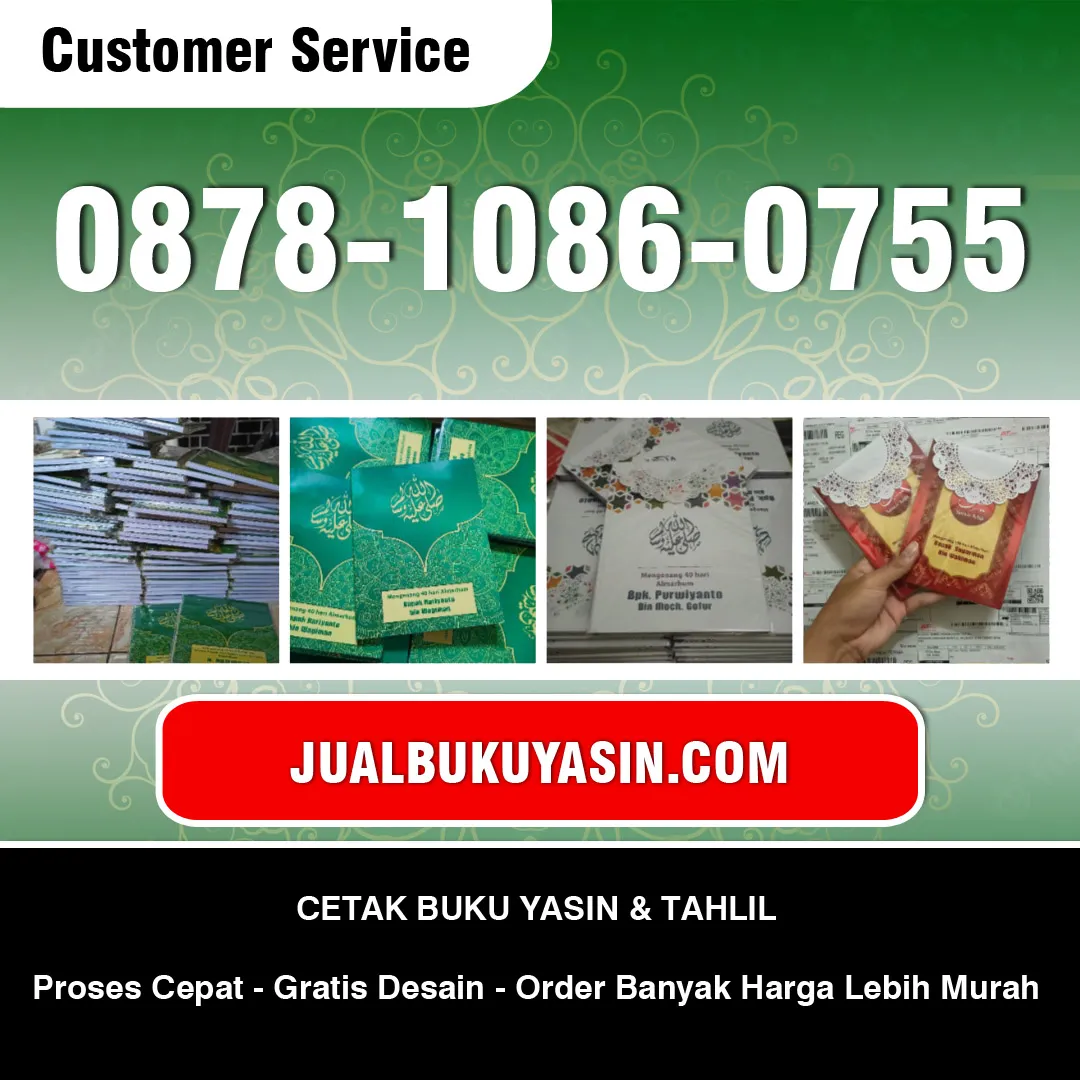 Cetak Buku Yasin Rejotangan Tulungagung