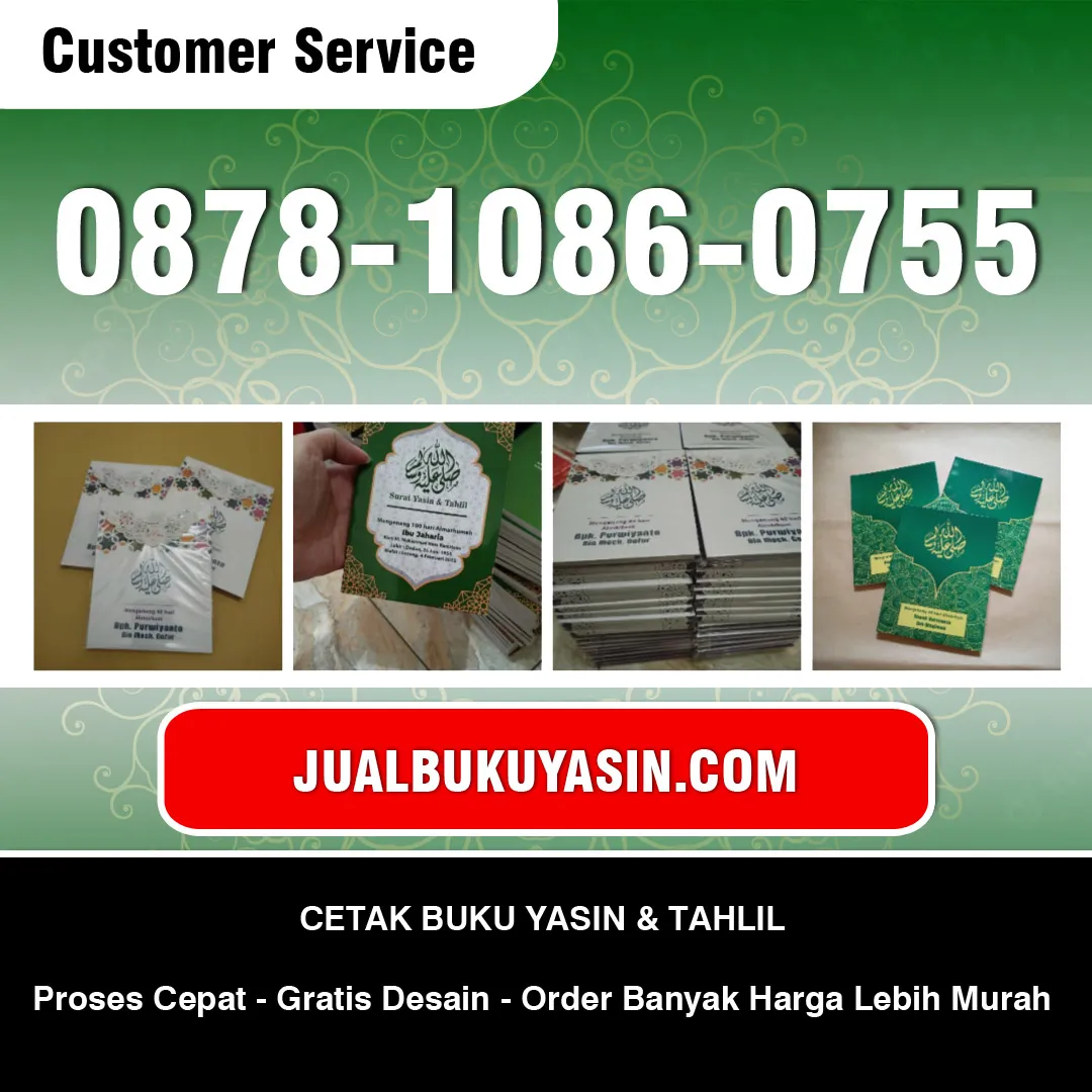 Cetak Buku Yasin Rowokangkung Lumajang