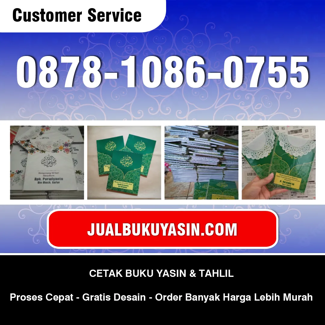 Cetak Buku Yasin Saronggi Sumenep