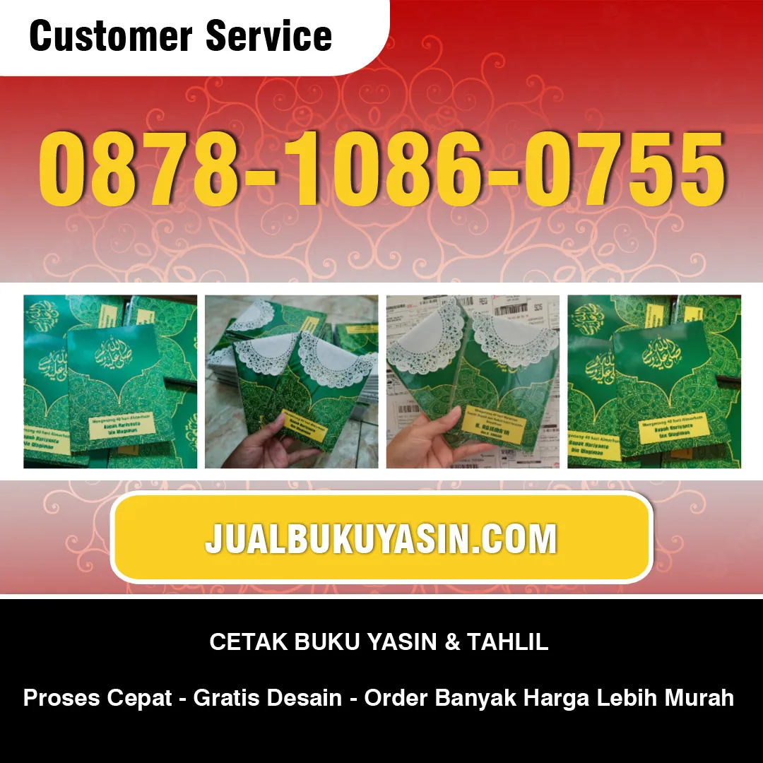 Cetak Buku Yasin Sempol Bondowoso