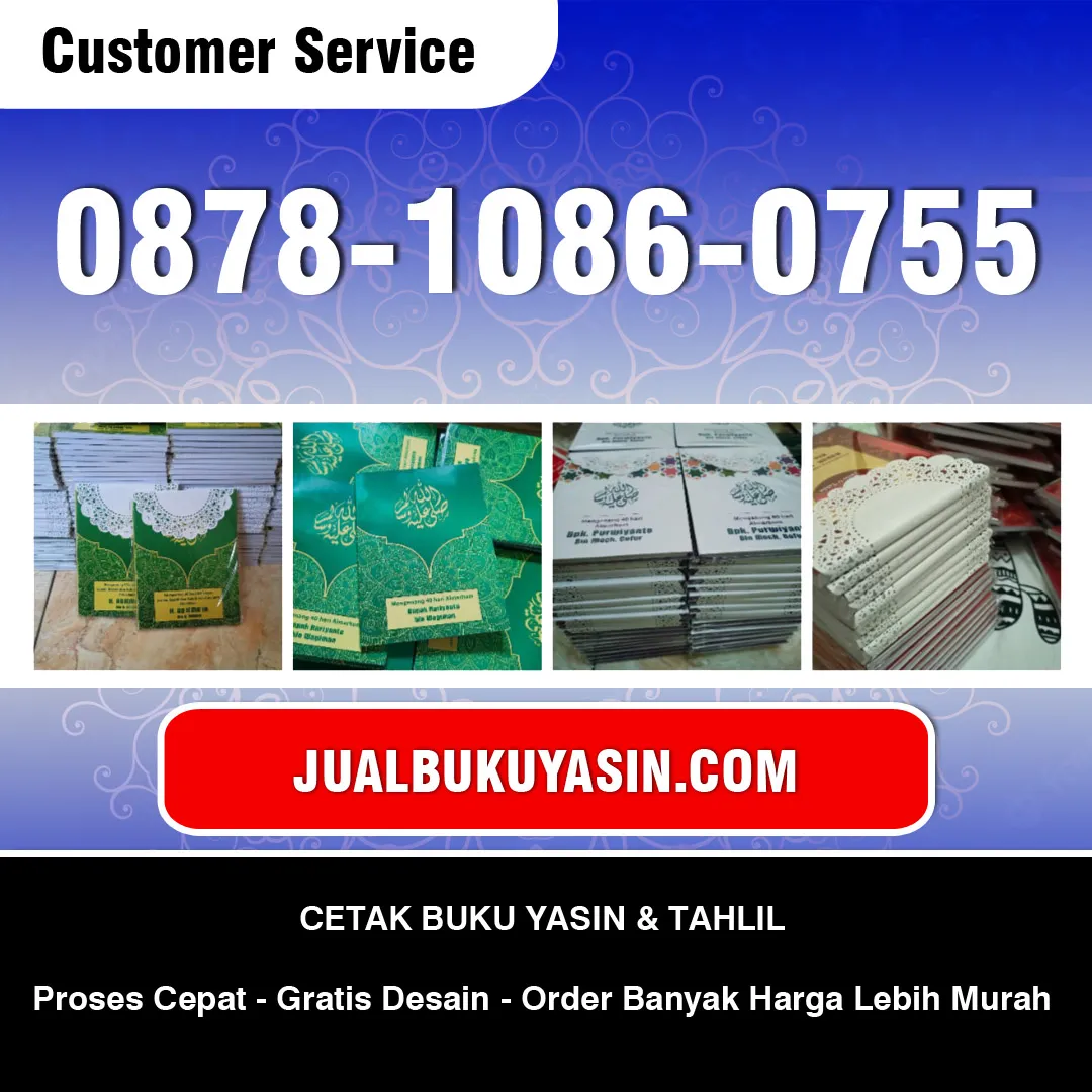 Cetak Buku Yasin Sugio Lamongan