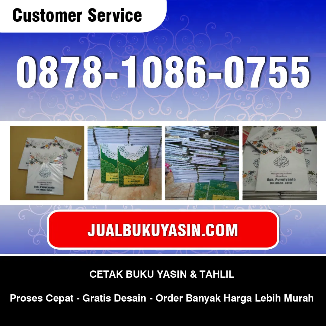 Cetak Buku Yasin Talango Sumenep