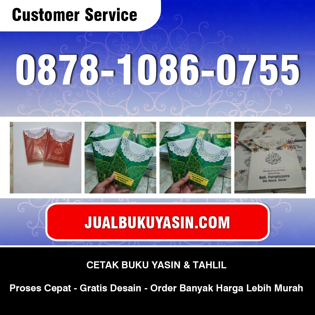 Cetak Buku Yasin Taman Krocok Bondowoso
