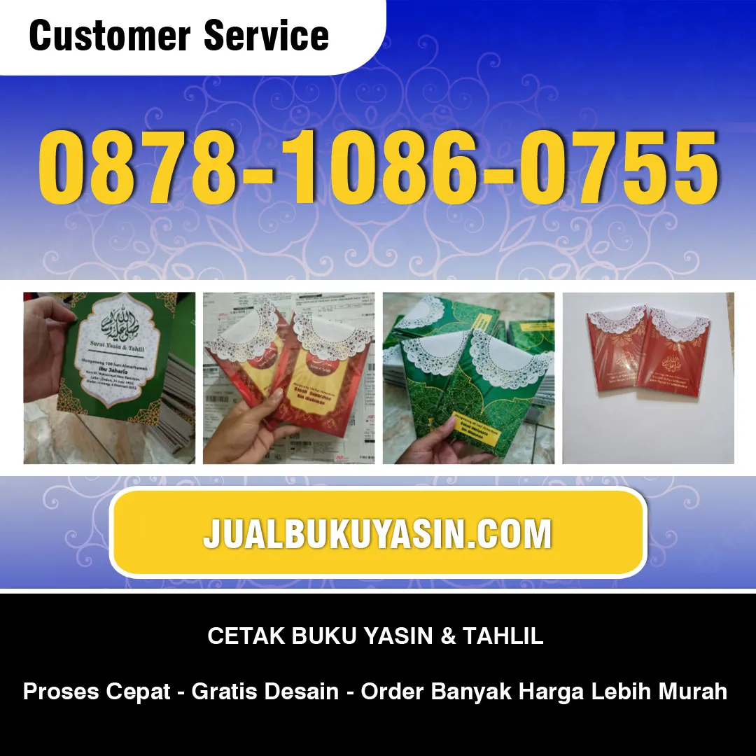 Cetak Buku Yasin Tapen Bondowoso