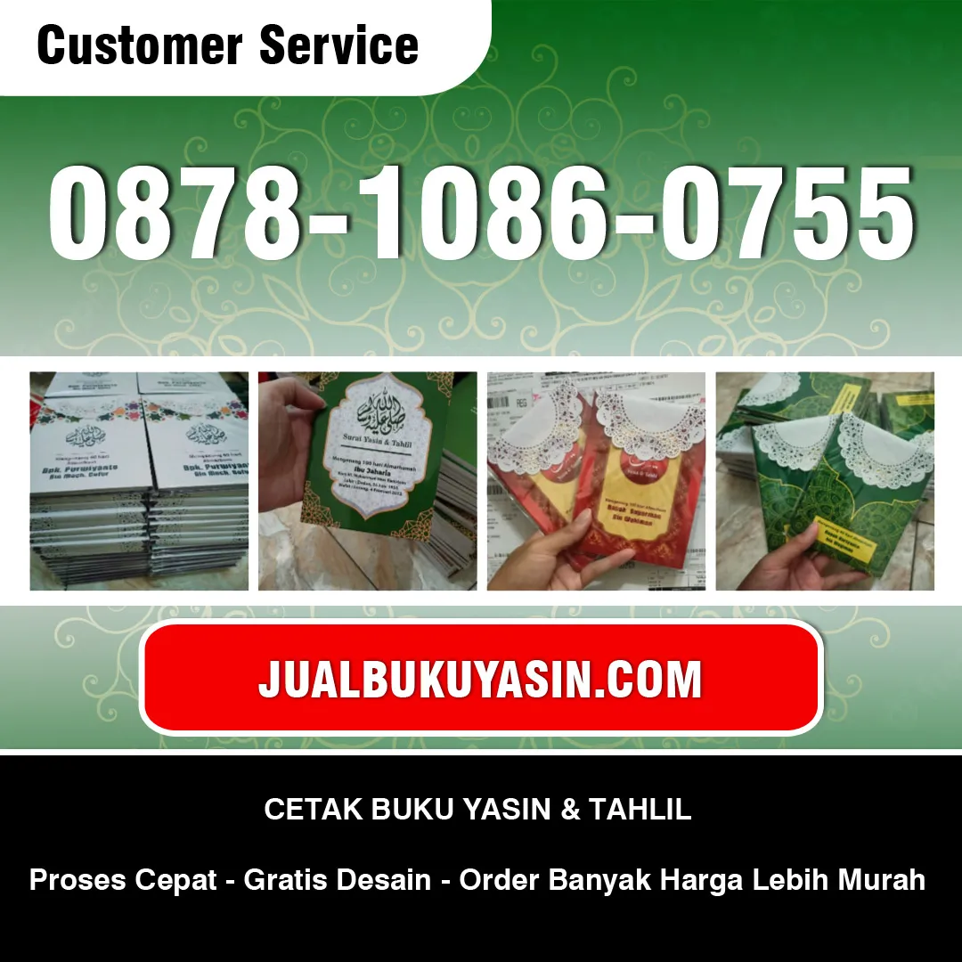 Cetak Buku Yasin Tempursari Lumajang