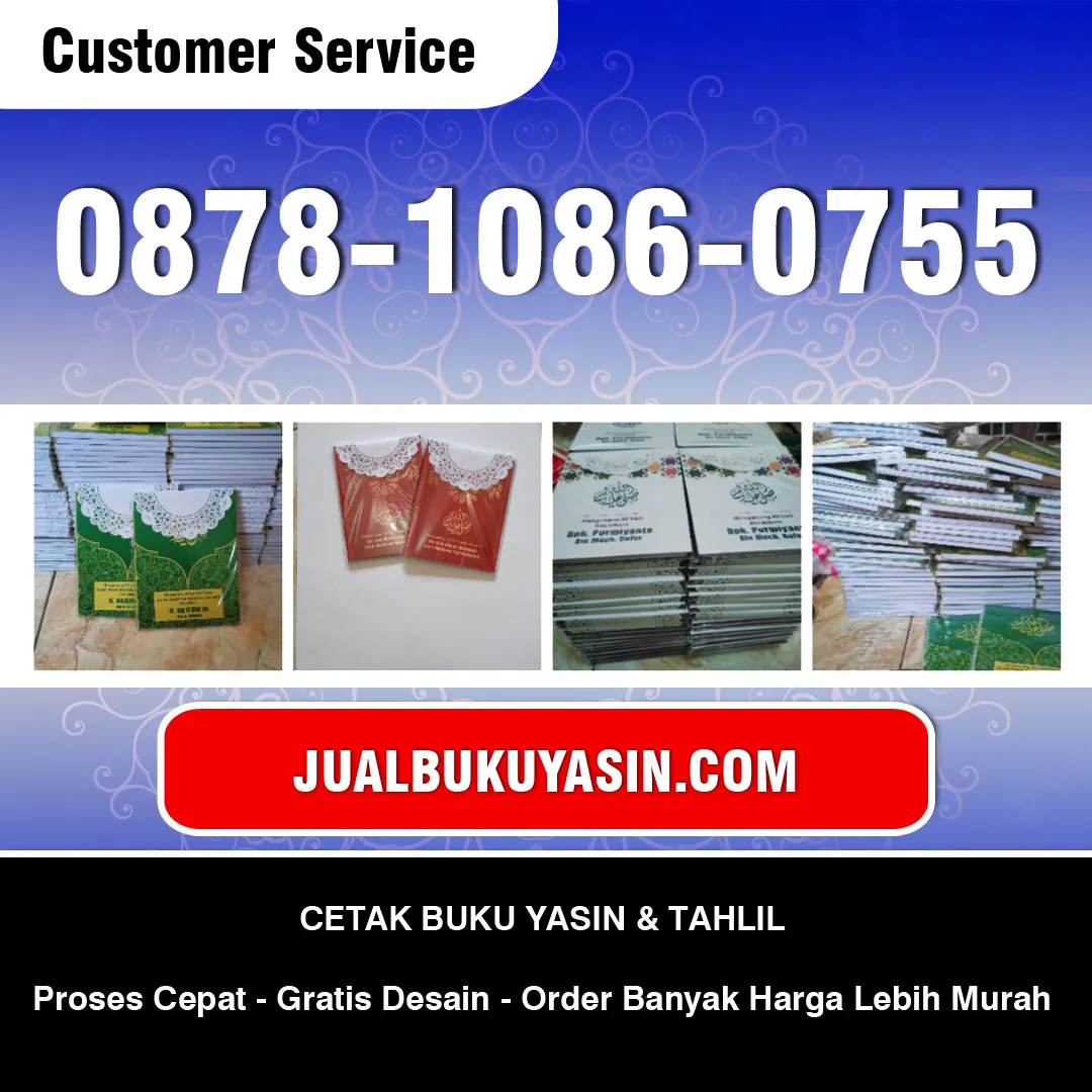 Cetak Buku Yasin Wonoasih Probolinggo