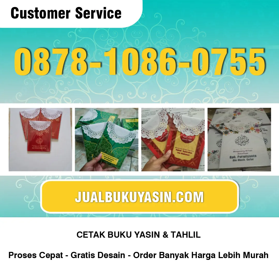 Cetak Buku Yasin Yosowilangun Lumajang